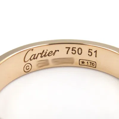 Pre-owned Cartier Pink Gold Pink Gold (18k) Band Ring ()