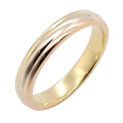 Pre-owned Cartier Pink White Yellow Yellow Gold (18k) Pink Gold (18k) White Gold (18k) Band Ring () In Multi