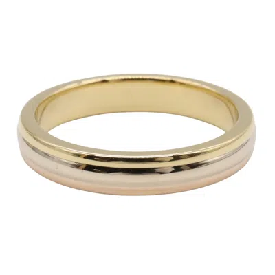 Pre-owned Cartier Pink White Yellow Yellow Gold (18k) Pink Gold (18k) White Gold (18k) Band Ring () In Multi