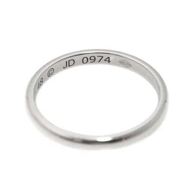 Pre-owned Cartier Silver Platinum 950 Band Ring ()