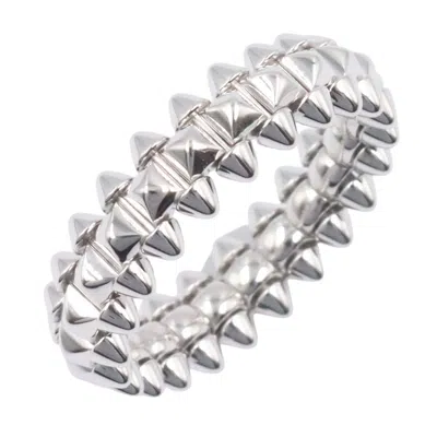 Pre-owned Cartier Silver White Gold (18k) Band Ring ()