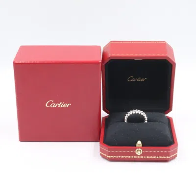 Pre-owned Cartier Silver White Gold (18k) Band Ring ()