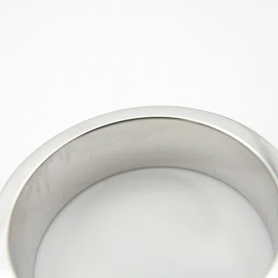 Pre-owned Cartier Silver White Gold (18k) Band Ring ()