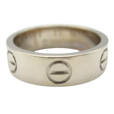 Pre-owned Cartier Silver White Gold (18k) Band Ring ()