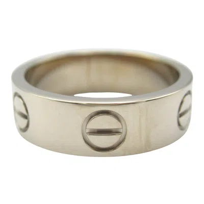 Pre-owned Cartier Silver White Gold (18k) Band Ring ()