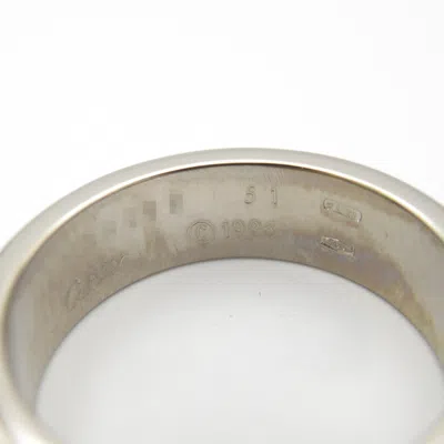 Pre-owned Cartier Silver White Gold (18k) Band Ring ()