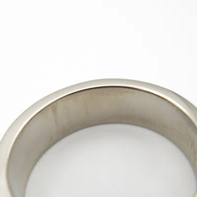 Pre-owned Cartier Silver White Gold (18k) Band Ring ()