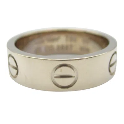 Pre-owned Cartier Silver White Gold (18k) Band Ring ()