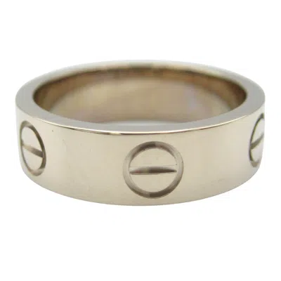 Pre-owned Cartier Silver White Gold (18k) Band Ring ()
