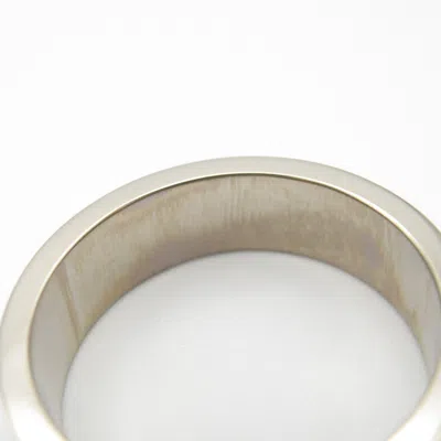 Pre-owned Cartier Silver White Gold (18k) Band Ring ()