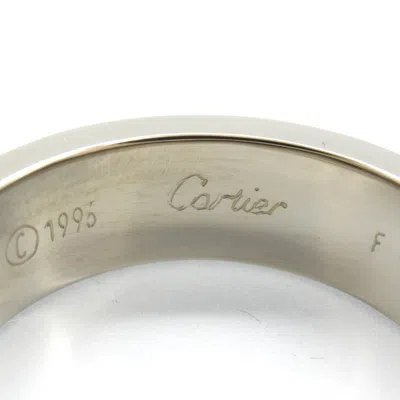Pre-owned Cartier Silver White Gold (18k) Band Ring ()