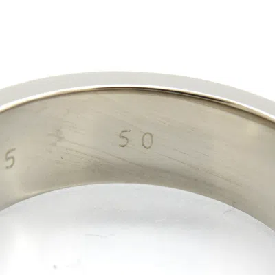 Pre-owned Cartier Silver White Gold (18k) Band Ring ()