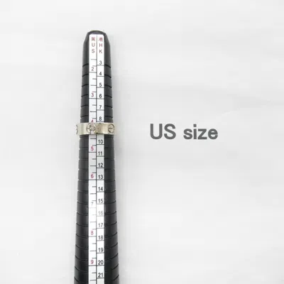 Pre-owned Cartier Silver White Gold (18k) Band Ring ()
