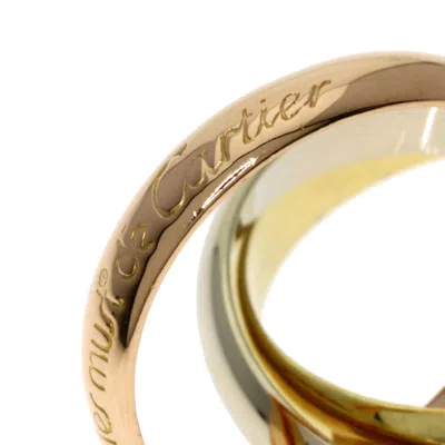 Pre-owned Cartier Trinity Pink White Yellow Band Ring () In Multi