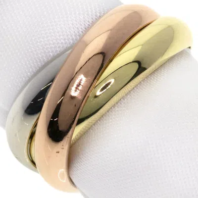 Pre-owned Cartier Trinity Pink White Yellow Band Ring () In Multi