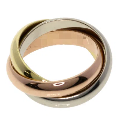Pre-owned Cartier Trinity Pink White Yellow Band Ring () In Multi