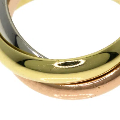 Pre-owned Cartier Trinity Pink White Yellow Band Ring () In Multi