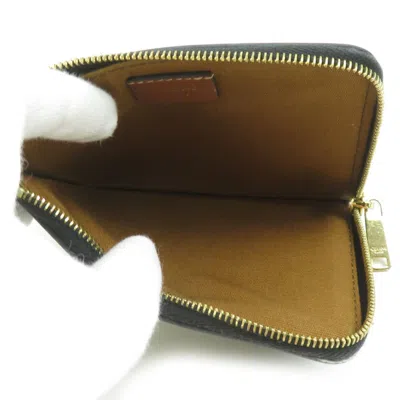 Pre-owned Celine Black Coated Canvas Coin Purse/coin Case ()