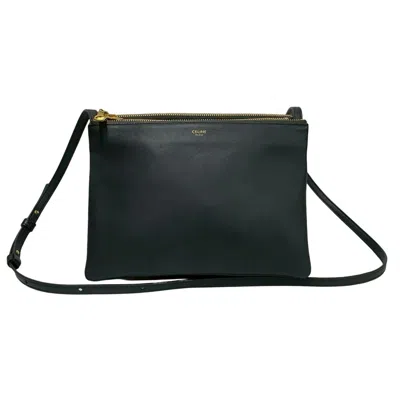 Pre-owned Celine Gray Leather Shoulder Bag ()