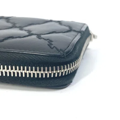 Pre-owned Chanel Black Leather Long Wallet (bi-fold) ()
