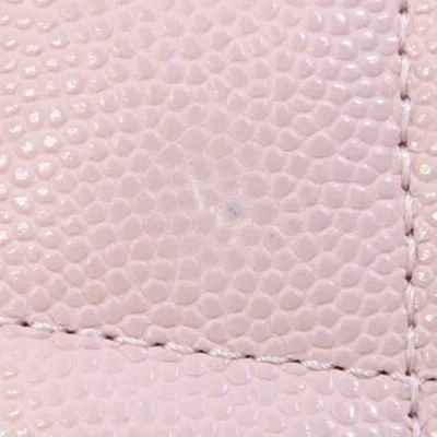 Pre-owned Chanel Light Pink Grained Calfskin Coin Purse/coin Case ()