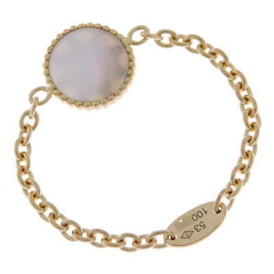 Pre-owned Dior Christian  Gold White Yellow Gold (18k) Band Ring () In Multi