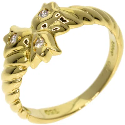 Pre-owned Dior Christian  Yellow Band Ring ()