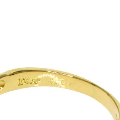Pre-owned Dior Christian  Yellow Band Ring ()