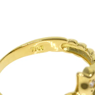 Pre-owned Dior Christian  Yellow Band Ring ()