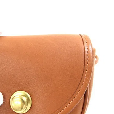 Pre-owned Coach Brown Leather Pochette Shoulder Bag ()