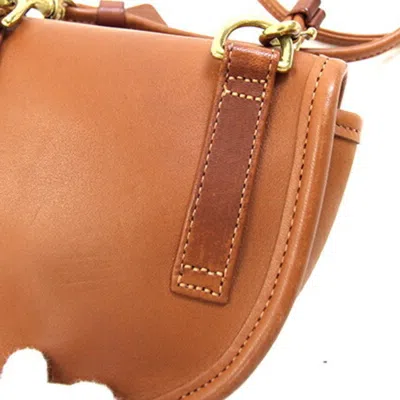 Pre-owned Coach Brown Leather Pochette Shoulder Bag ()