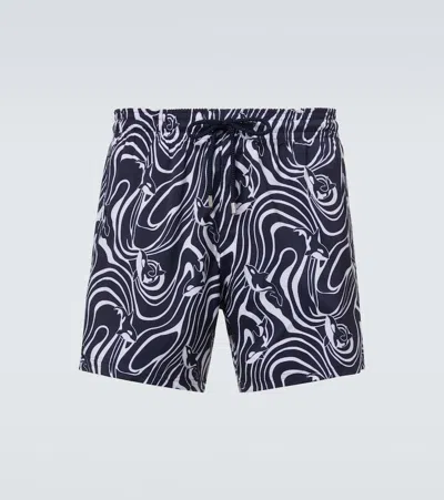 Vilebrequin Moorise Straight-leg Mid-length Printed Swim Shorts In Multi
