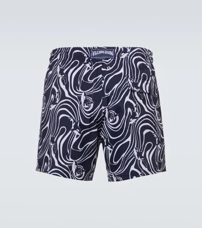 Vilebrequin Moorise Straight-leg Mid-length Printed Swim Shorts In Multi