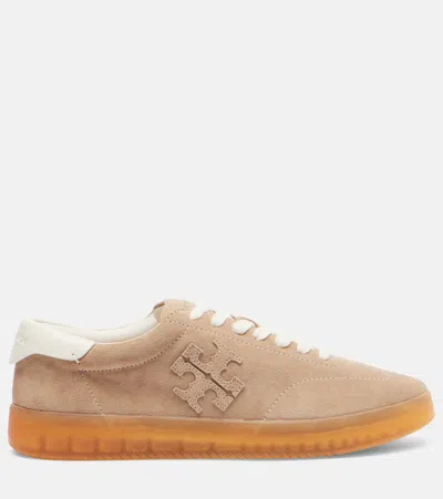 Tory Burch Phoenix Sneaker Contrast Heel Tab Rubber In Neutral