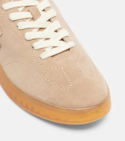 Tory Burch Phoenix Sneaker Contrast Heel Tab Rubber In Neutral