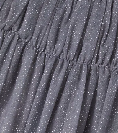 Il Gufo Embellished Tulle Skirt In Gray