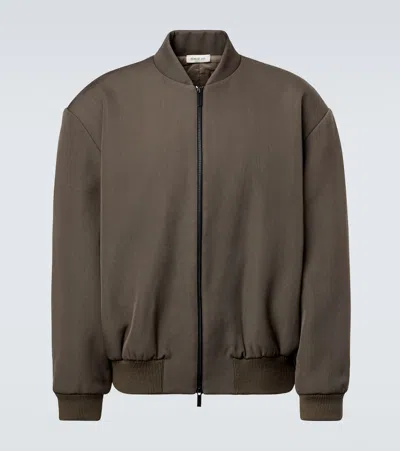 Fear Of God Wool And Cotton Blouson In Brown