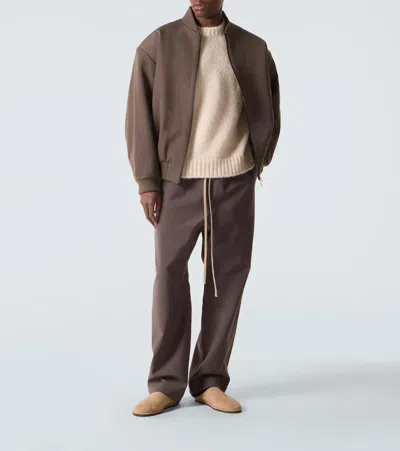 Fear Of God Wool And Cotton Blouson In Brown