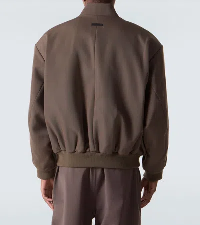 Fear Of God Wool And Cotton Blouson In Brown