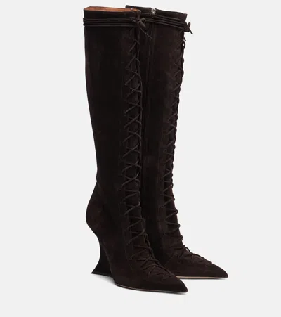 Paris Texas Nina 105 Lace-up Boot In Black