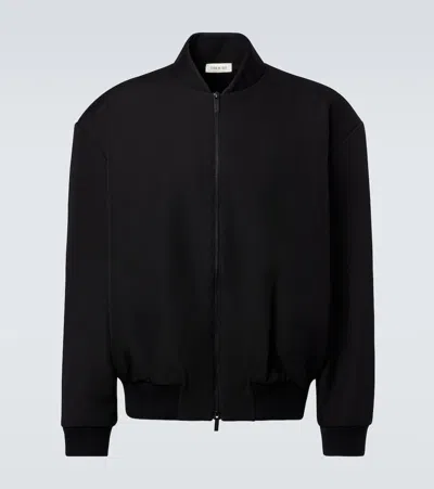 Fear Of God Wool And Cotton Blouson In Black