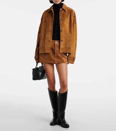 7 For All Mankind Long-sleeved Jacket In Brown