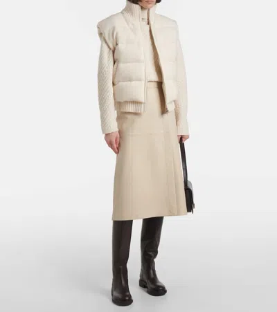 Joseph Puffer Vest In White