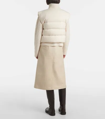 Joseph Puffer Vest In White