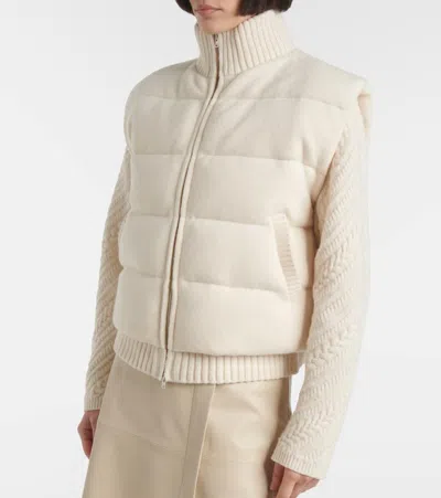 Joseph Puffer Vest In White
