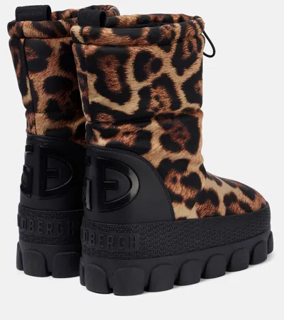 Goldbergh Snowy Leopard-print Snow Boots In Animal Print