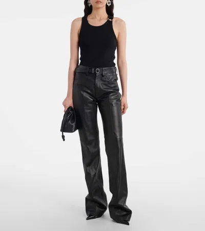 Jean Paul Gaultier Tank Top With Piercing In Black