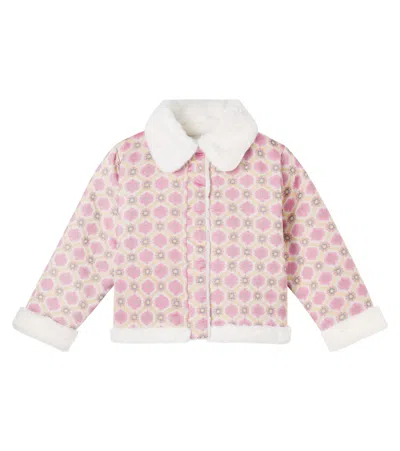 Bebe Organic Ellie Patterned Jacket In Pink