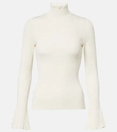 Proenza Schouler Sandra Turtleneck Sweater In Ecru In White