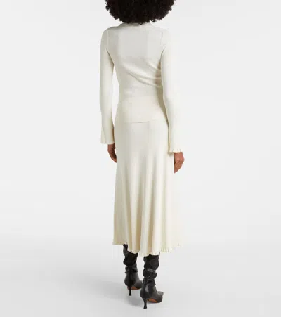Proenza Schouler Sandra Turtleneck Sweater In Ecru In White